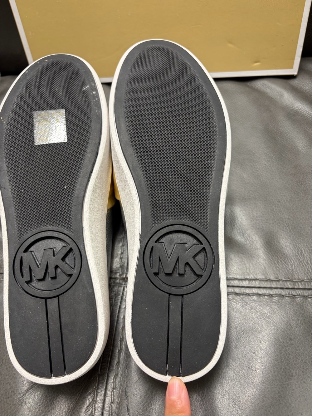 MICHAEL Michael Kors Willa Slip on Mule Metallic Silver & Gold Leather - Picture 5 of 14